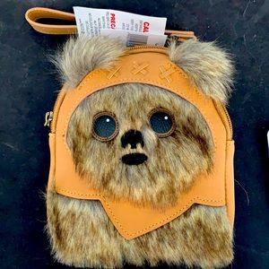 NWT Star Wars Ewok Wicket Loungefly Wristlet